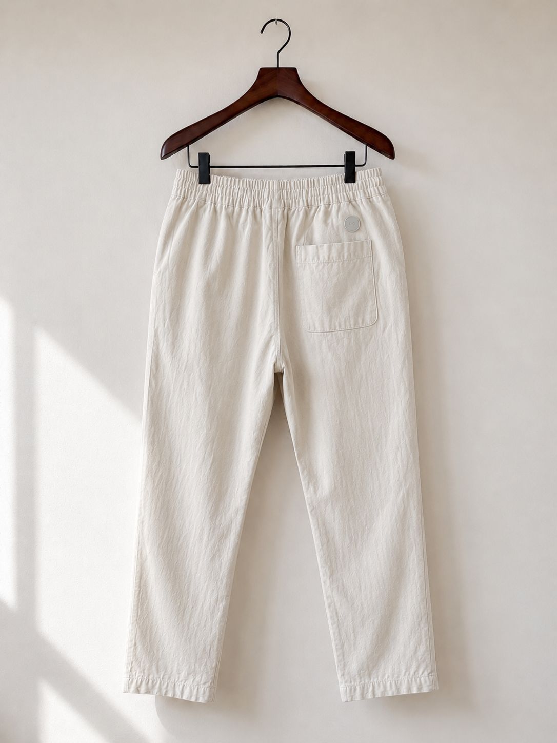 Folk Natural Beige Simpson Drawstring Trousers