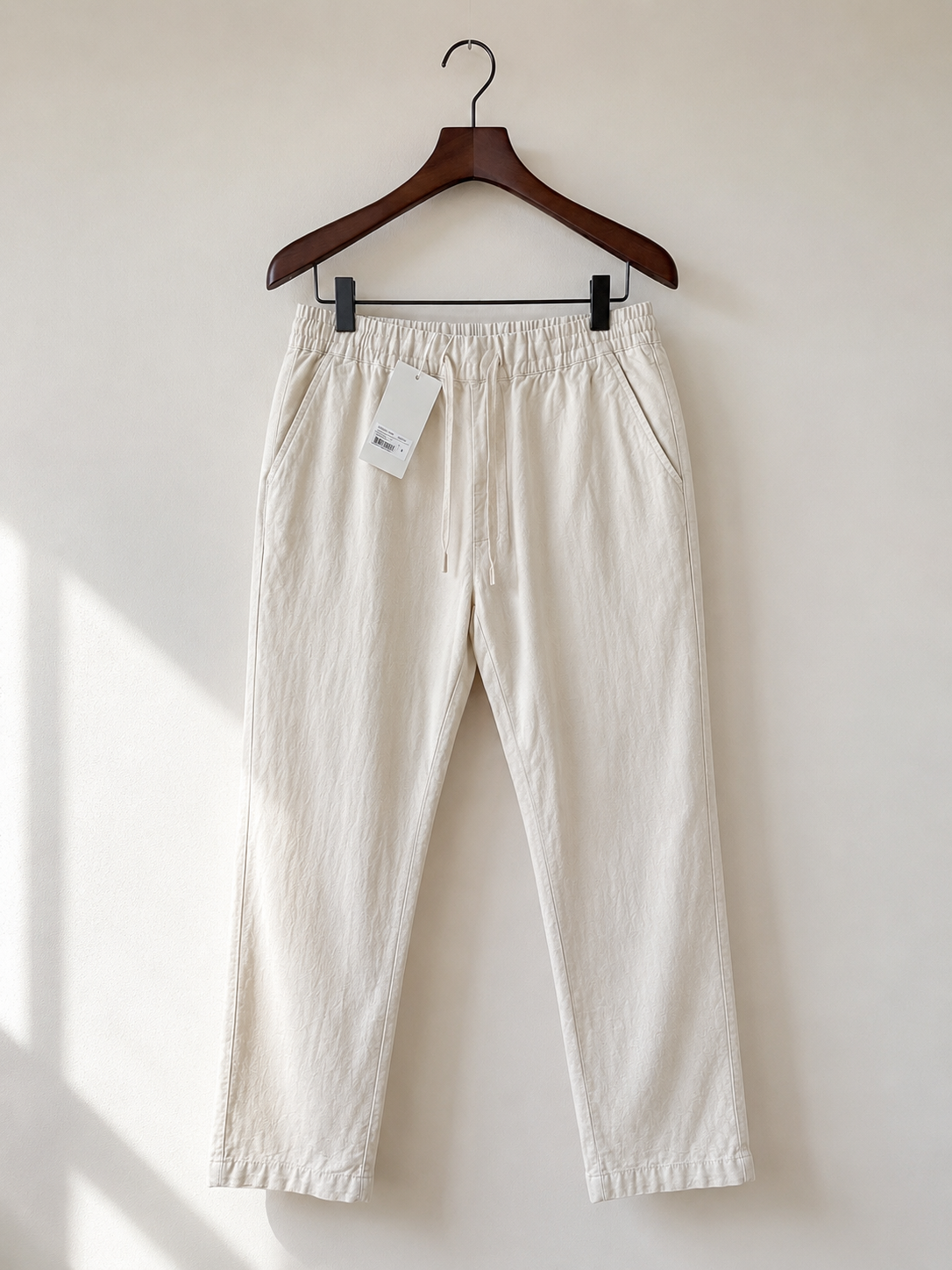 Folk Natural Beige Simpson Drawstring Trousers
