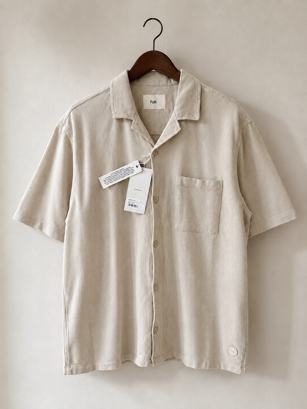 Folk Brown Textured Polo Shirt - front