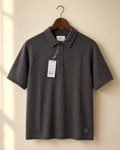 Folk Brown Textured Polo Shirt - back